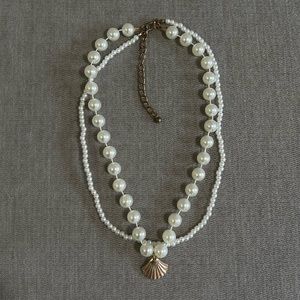 Double Pearl She’ll Choker Necklace